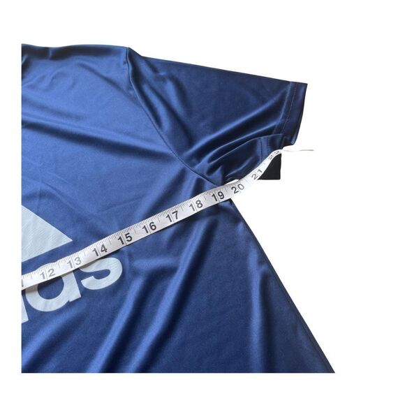 Adidas Men's Blue T-Shirt - Picture 6 of 9